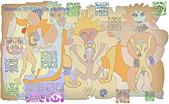 Arto — Tahiti, artographie de Mathius TO’ERAU